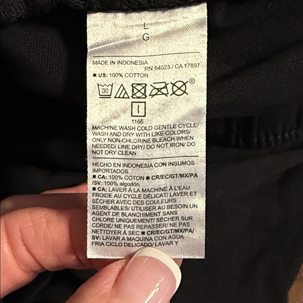 Old Navy Black Wide-Leg Pants Large - Picture 4 of 4